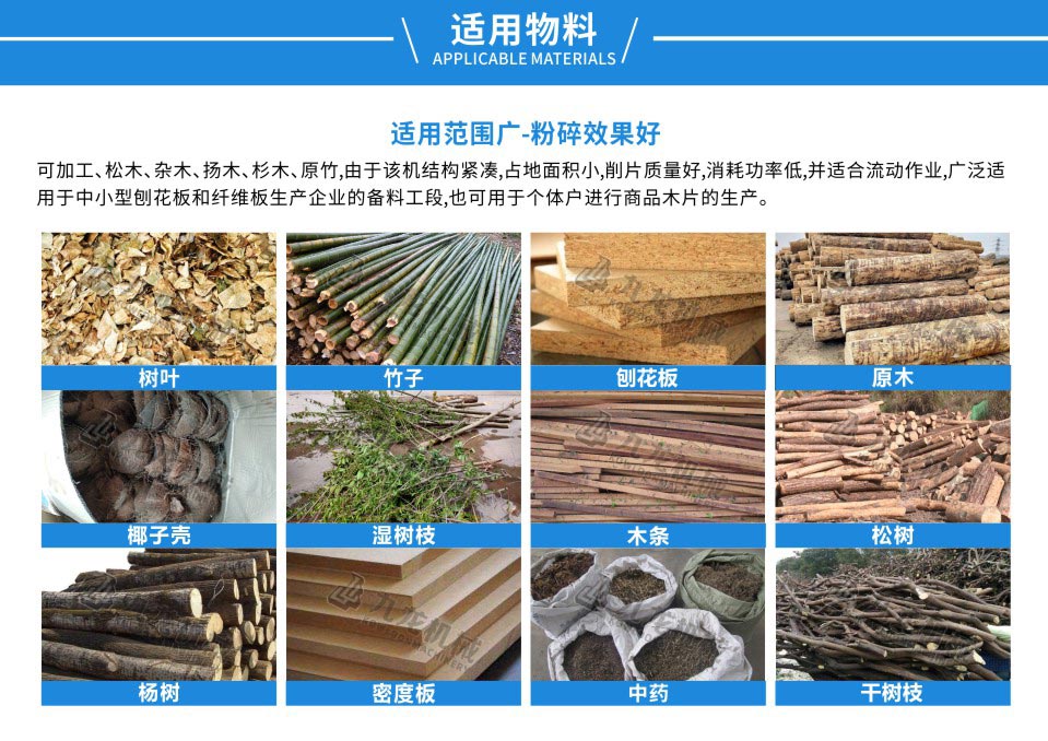 切枝機適用物料 切枝機適用物料